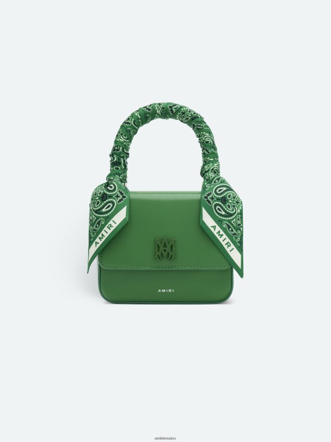 AMIRI mujer verde pañuelo micro ma 6TLR20398