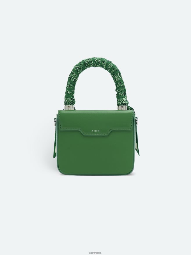 AMIRI mujer verde pañuelo micro ma 6TLR20398