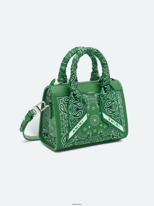 AMIRI mujer verde pañuelo micro triángulo 6TLR20397