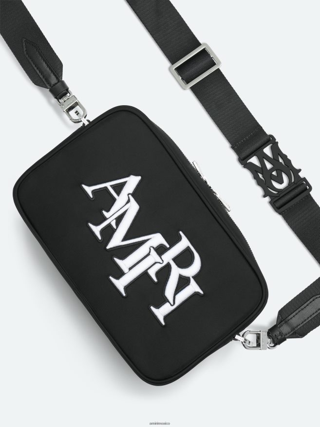 AMIRI unisexo negro estuche para cámara grande escalonado de marca 6TLR20410
