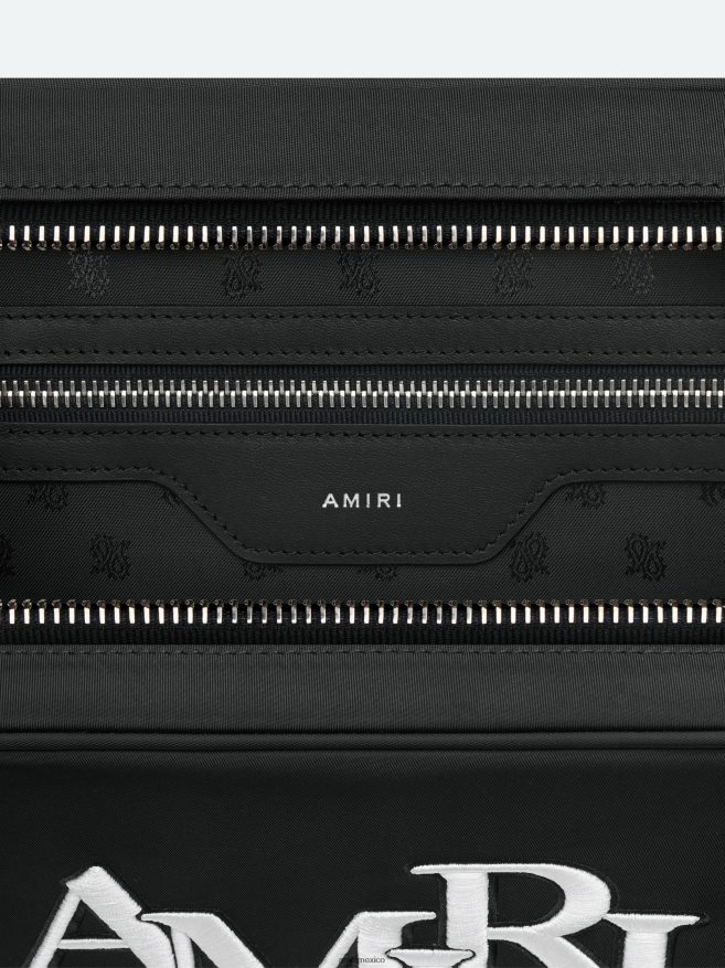 AMIRI unisexo negro estuche para cámara grande escalonado de marca 6TLR20410