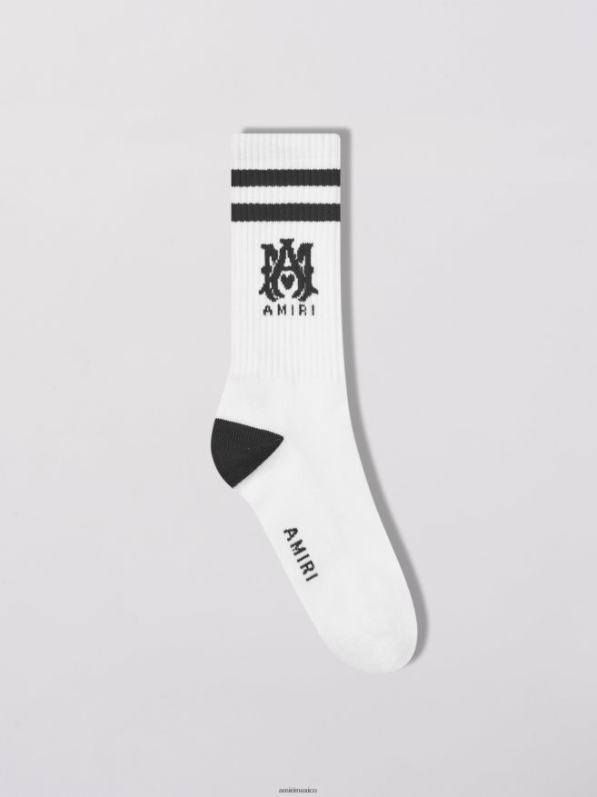 AMIRI unisexo negro acanalado m.a. calcetines deportivos 6TLR20448