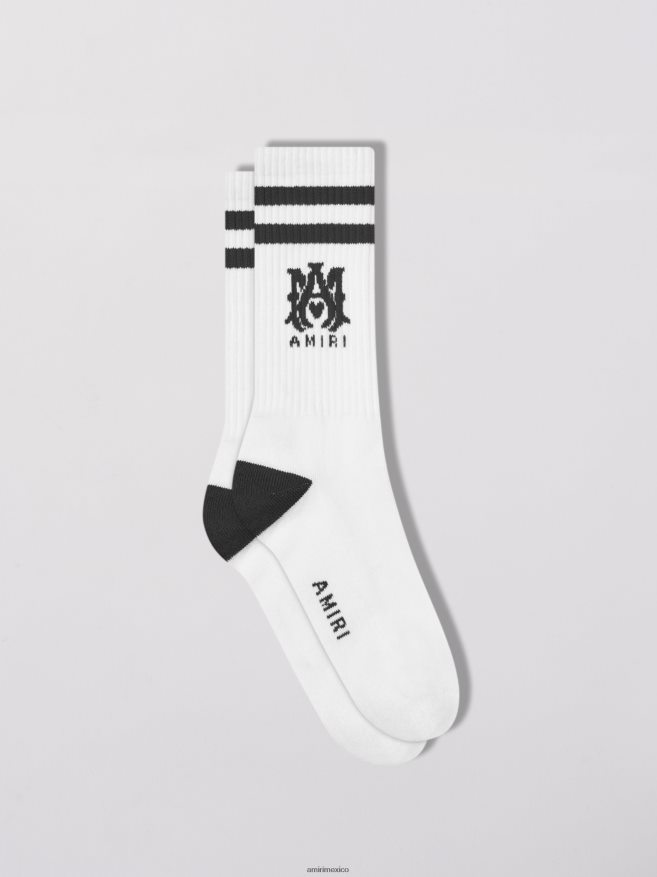 AMIRI unisexo negro acanalado m.a. calcetines deportivos 6TLR20448