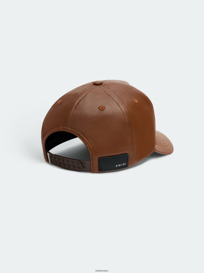 AMIRI unisexo marrón mi sombrero de cuero completo 6TLR20426