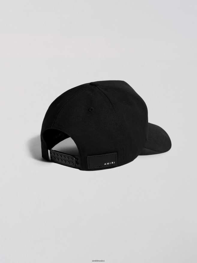 AMIRI unisexo negro mamá. sombrero de lona completo 6TLR20436