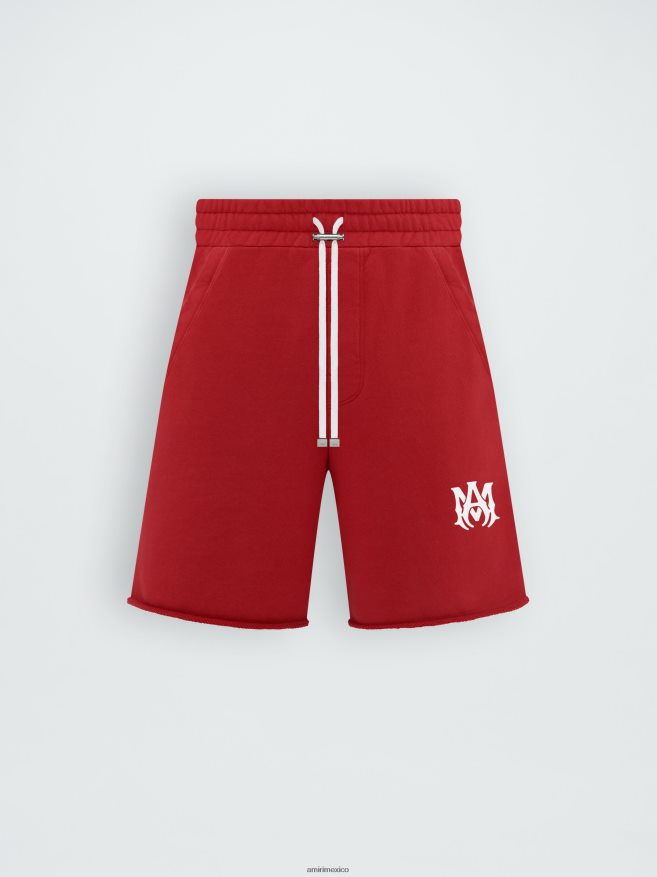 AMIRI hombres rojo mamá. logotipo corto 6TLR20181