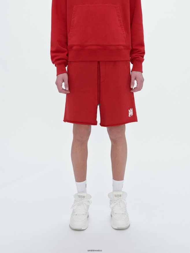 AMIRI hombres rojo mamá. logotipo corto 6TLR20181
