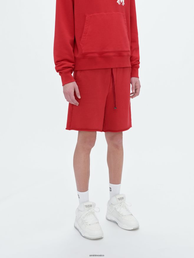 AMIRI hombres rojo mamá. logotipo corto 6TLR20181