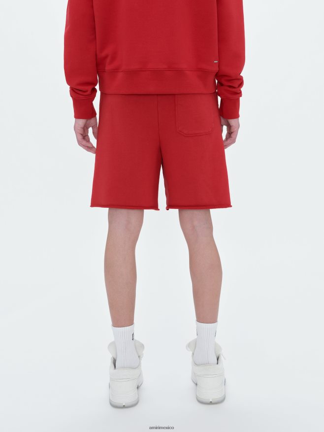 AMIRI hombres rojo mamá. logotipo corto 6TLR20181