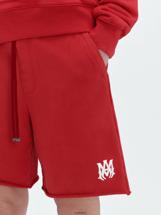 AMIRI hombres rojo mamá. logotipo corto 6TLR20181