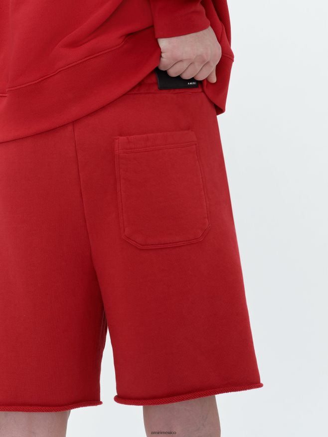 AMIRI hombres rojo mamá. logotipo corto 6TLR20181