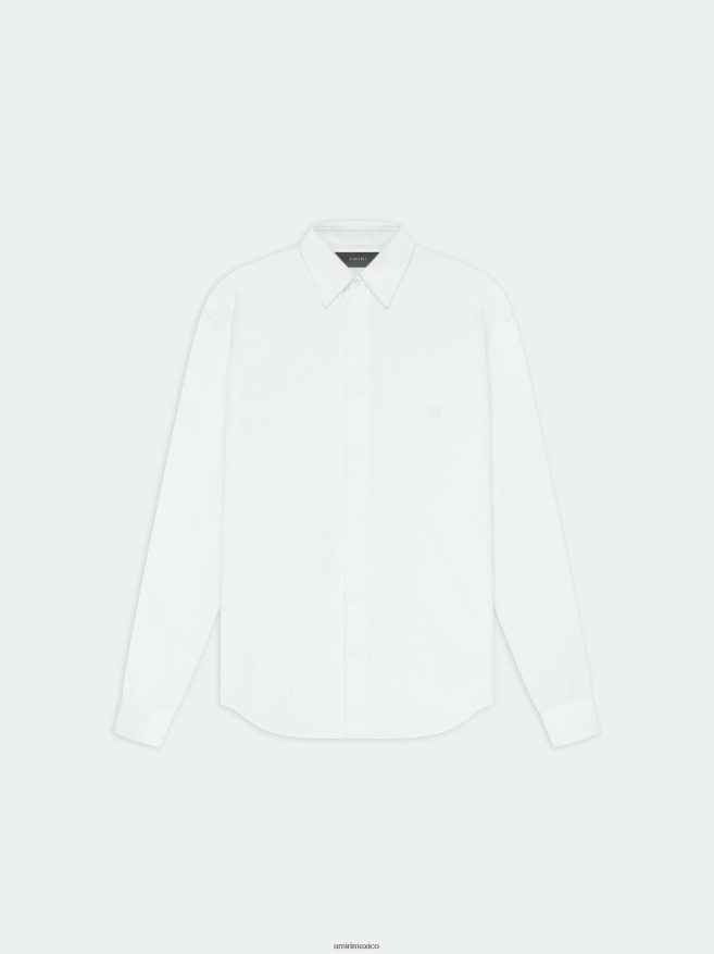 AMIRI hombres blanco camisa de popelina perfecta 6TLR20103