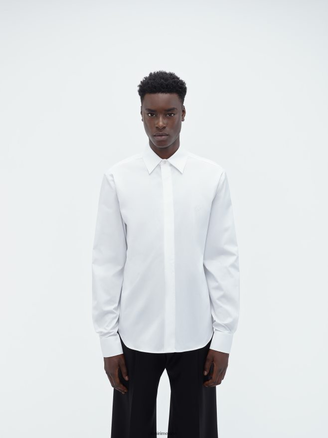 AMIRI hombres blanco camisa de popelina perfecta 6TLR20103