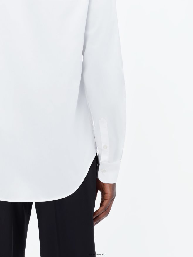 AMIRI hombres blanco camisa de popelina perfecta 6TLR20103