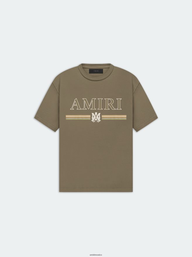 AMIRI hombres negro pizarra camiseta ma bar 6TLR2067