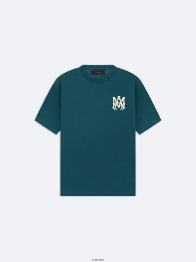 AMIRI hombres selva camiseta con logo de mamá 6TLR2072