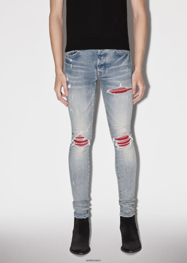 AMIRI hombres arcilla índigo/rojo año nuevo lunar mx1 6TLR2034