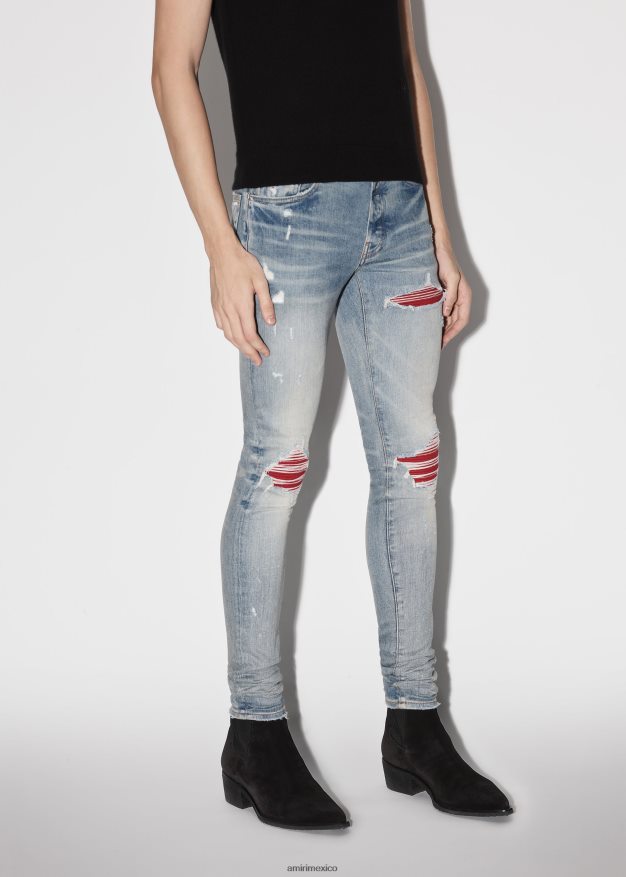 AMIRI hombres arcilla índigo/rojo año nuevo lunar mx1 6TLR2034