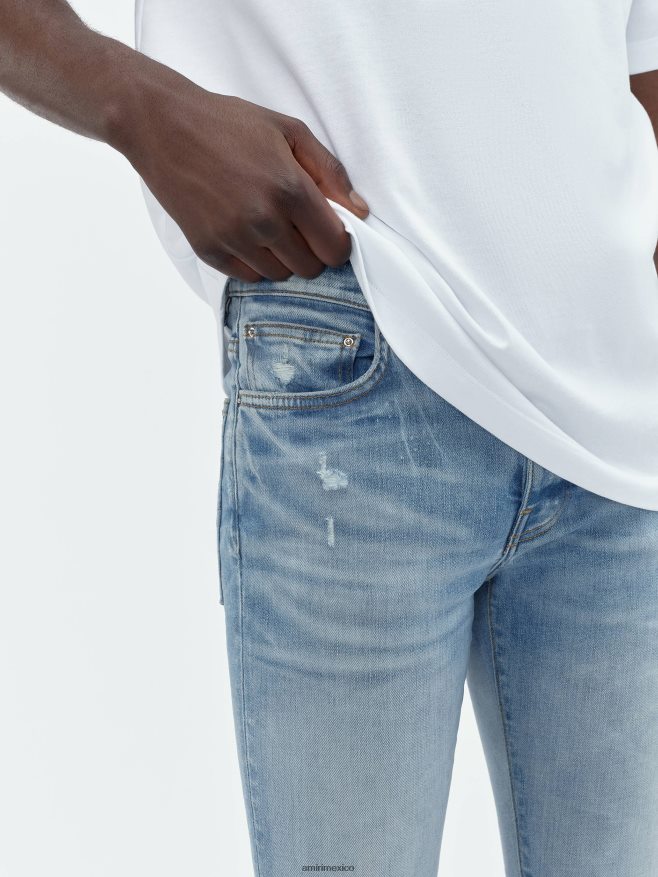 AMIRI hombres índigo perfecto pila de vaqueros 6TLR208