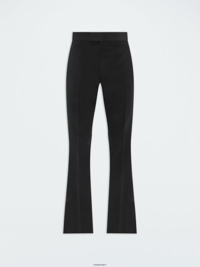 AMIRI hombres negro pantalón de esmoquin acampanado 34l 6TLR2050