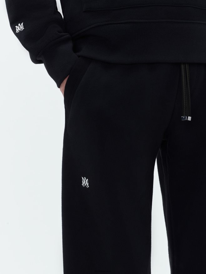 AMIRI hombres negro pantalón deportivo escalonado de marca 6TLR20158