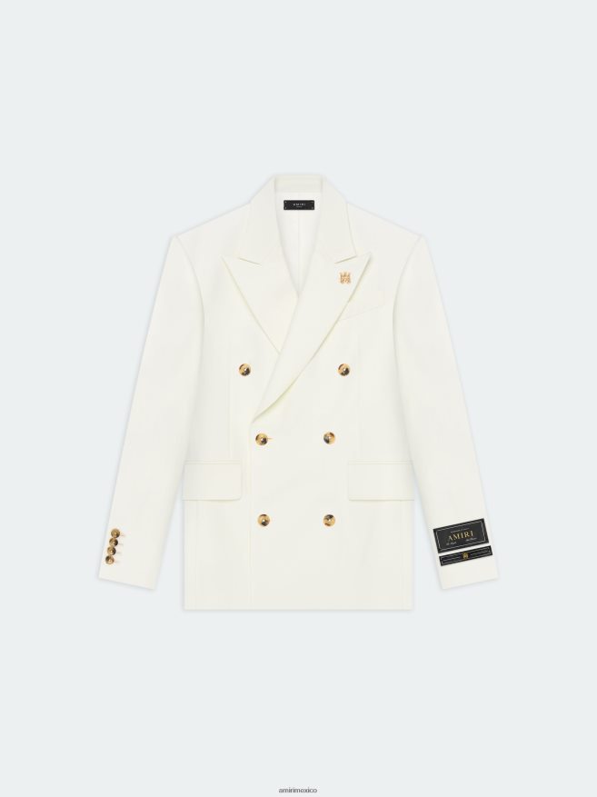 AMIRI hombres alabastro blazer con doble botonadura 6TLR20165