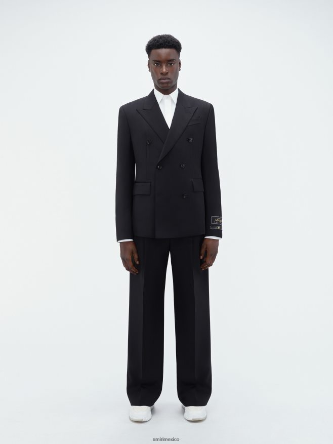 AMIRI hombres negro blazer con doble botonadura 6TLR20166