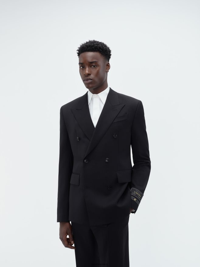 AMIRI hombres negro blazer con doble botonadura 6TLR20166
