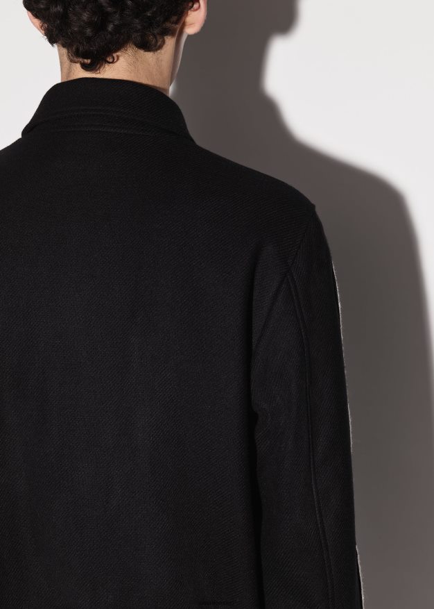 AMIRI hombres negro chaqueta universitaria huesos 6TLR20168