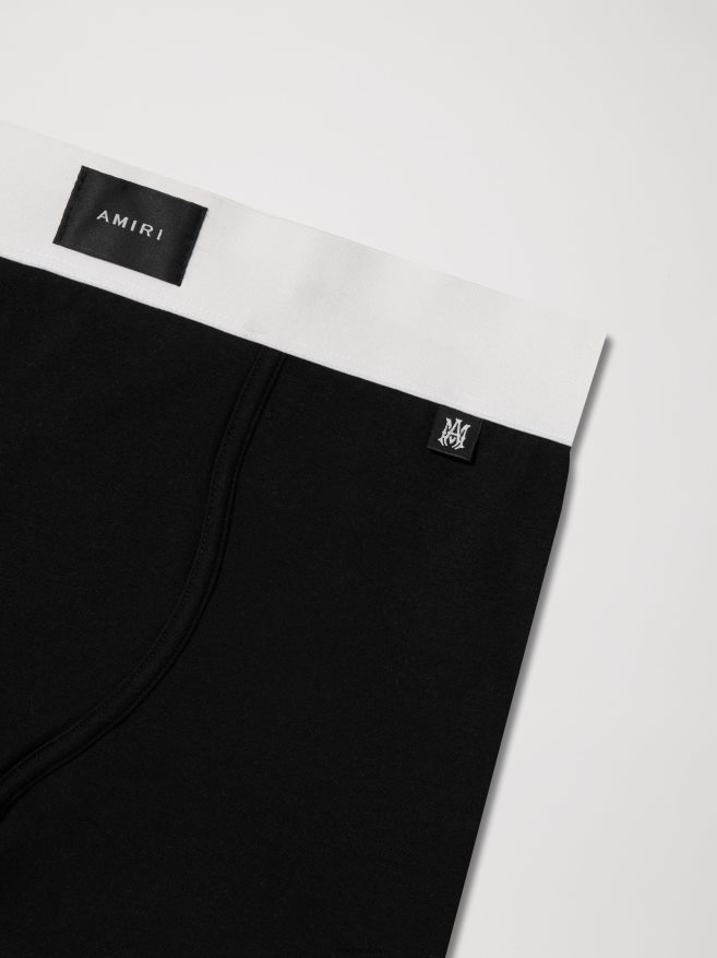 AMIRI hombres blanco negro boxers con etiqueta frontal de marca 6TLR20191