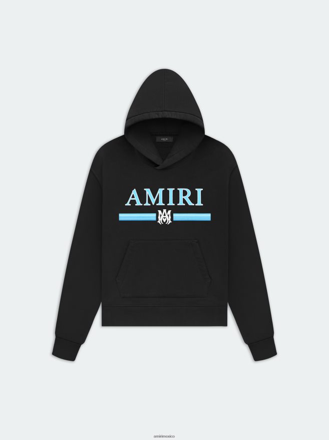 AMIRI hombres negro sudadera con capucha de ma bar 6TLR20143