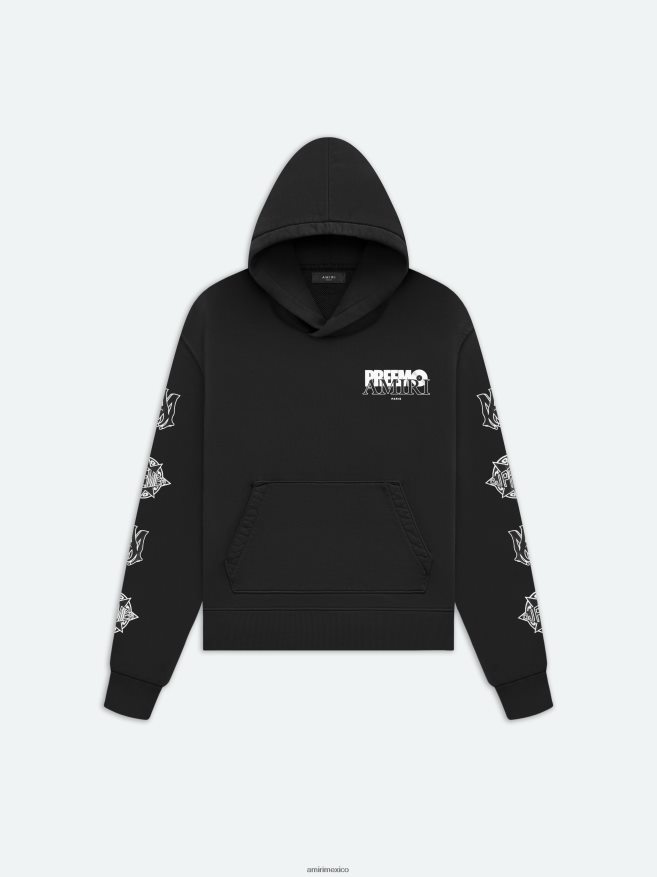 AMIRI hombres negro sudadera con capucha de marca premier 6TLR20151