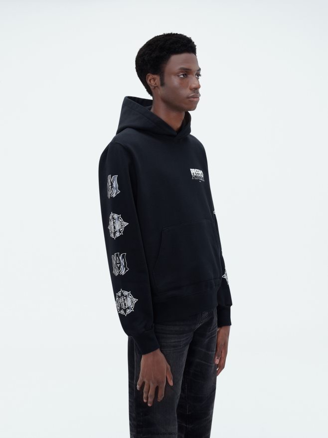 AMIRI hombres negro sudadera con capucha de marca premier 6TLR20151