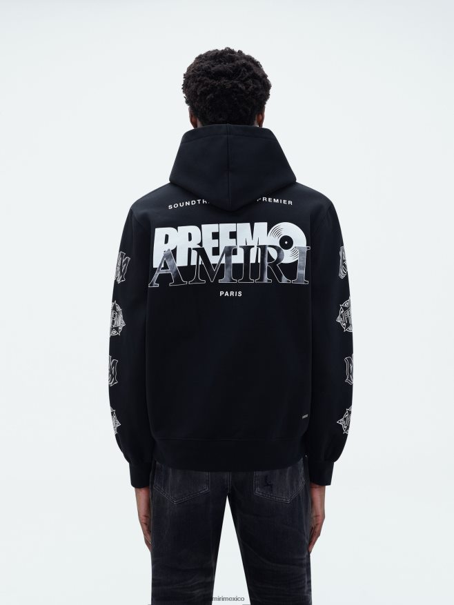 AMIRI hombres negro sudadera con capucha de marca premier 6TLR20151