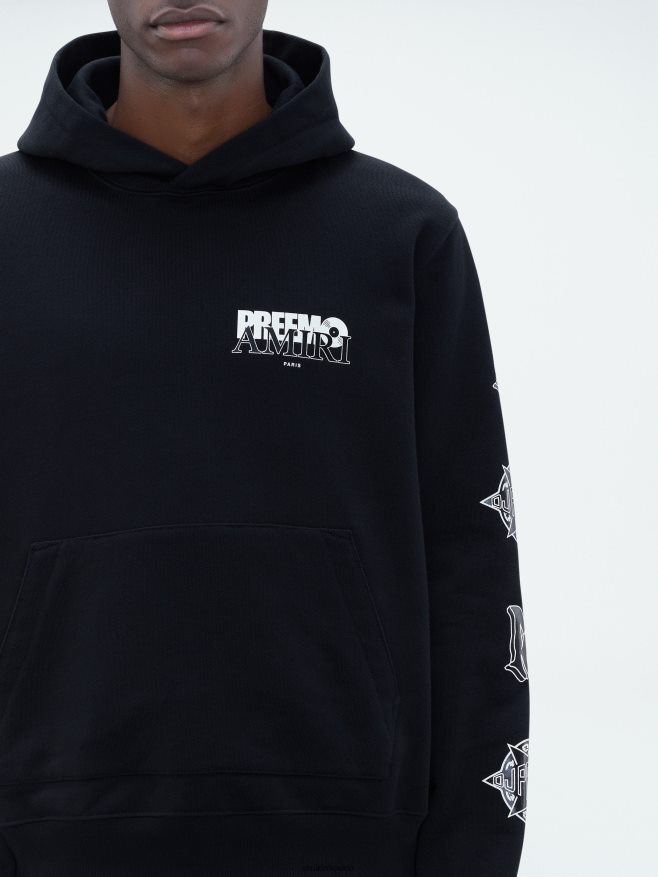 AMIRI hombres negro sudadera con capucha de marca premier 6TLR20151