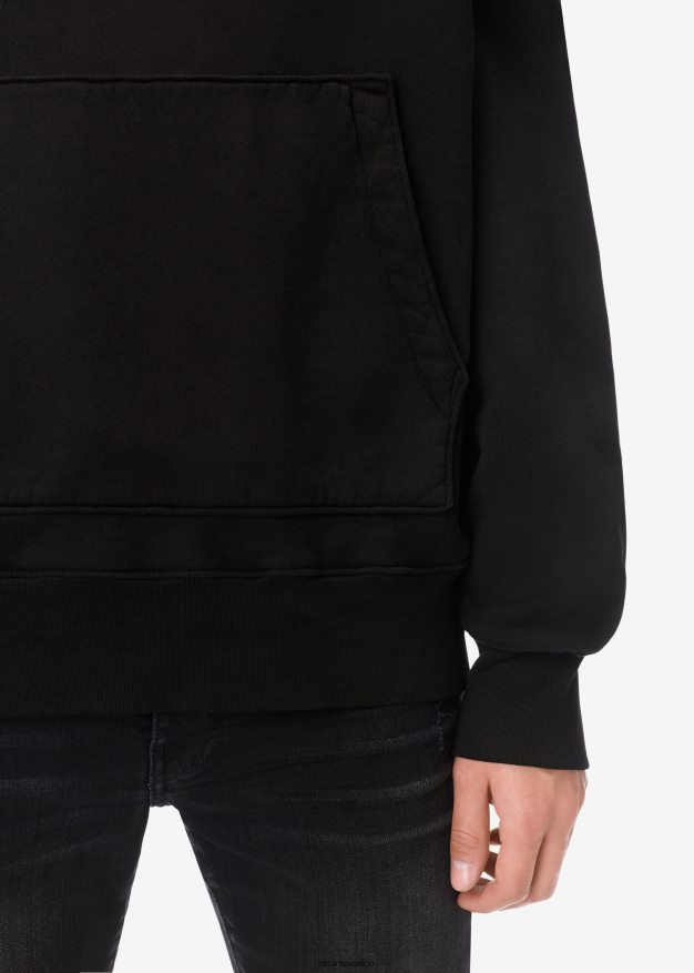 AMIRI hombres negro sudadera con capucha y logo de la marca 6TLR20157