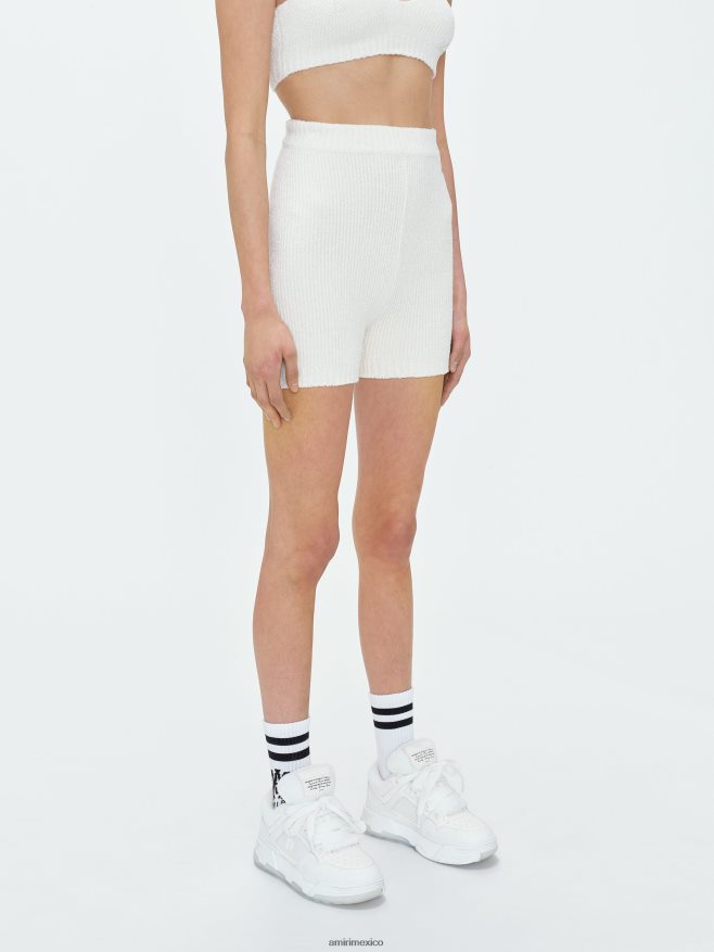 AMIRI mujer alabastro pantalones cortos de punto suéter 6TLR20298