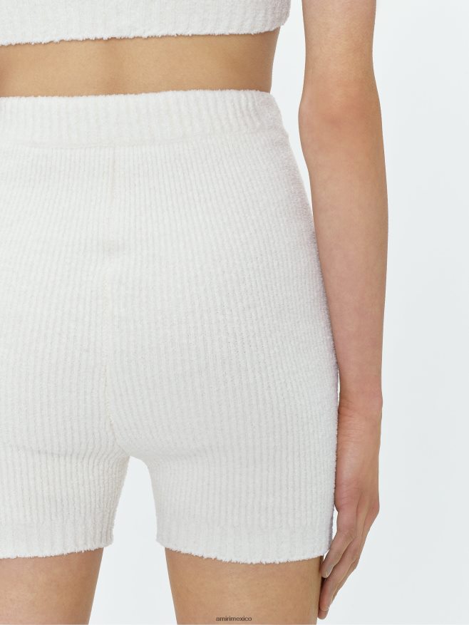 AMIRI mujer alabastro pantalones cortos de punto suéter 6TLR20298