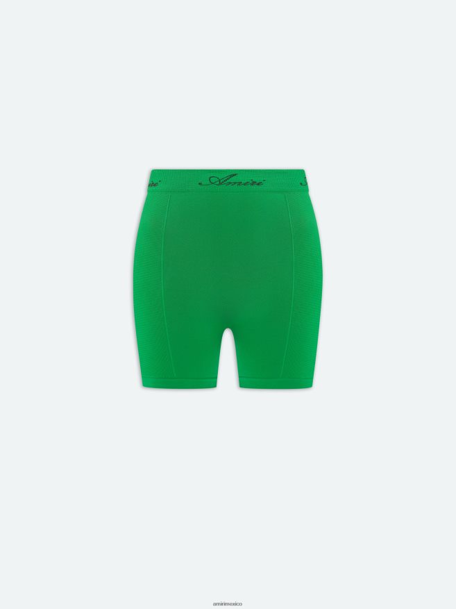 AMIRI mujer helecho verde corto sin costuras 6TLR20274