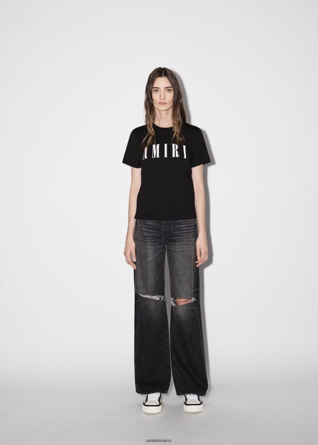 AMIRI mujer negro camiseta delgada 6TLR20254