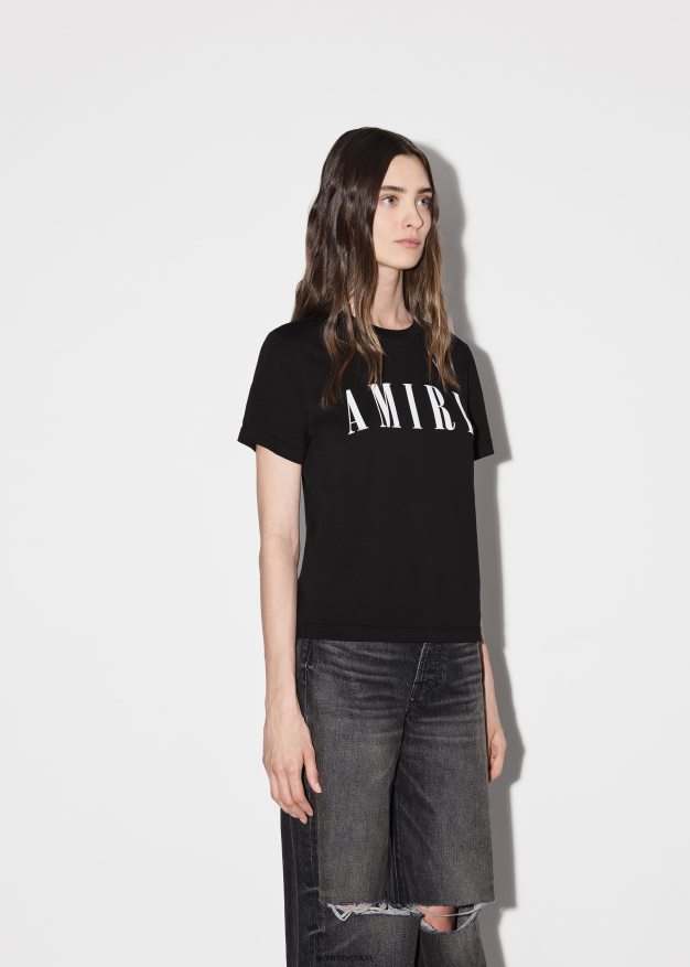 AMIRI mujer negro camiseta delgada 6TLR20254
