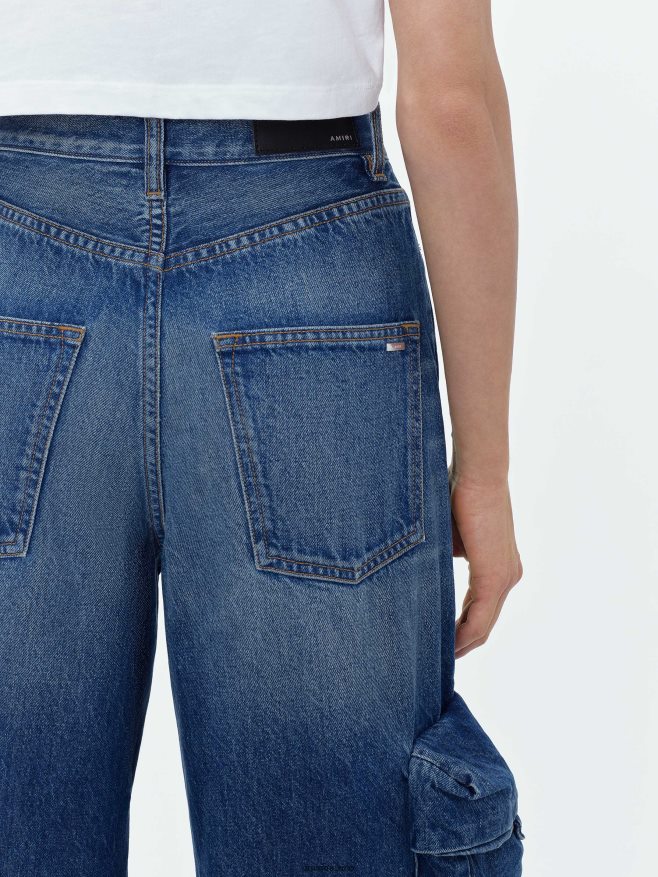 AMIRI mujer índigo medio jean cargo holgado 6TLR20232