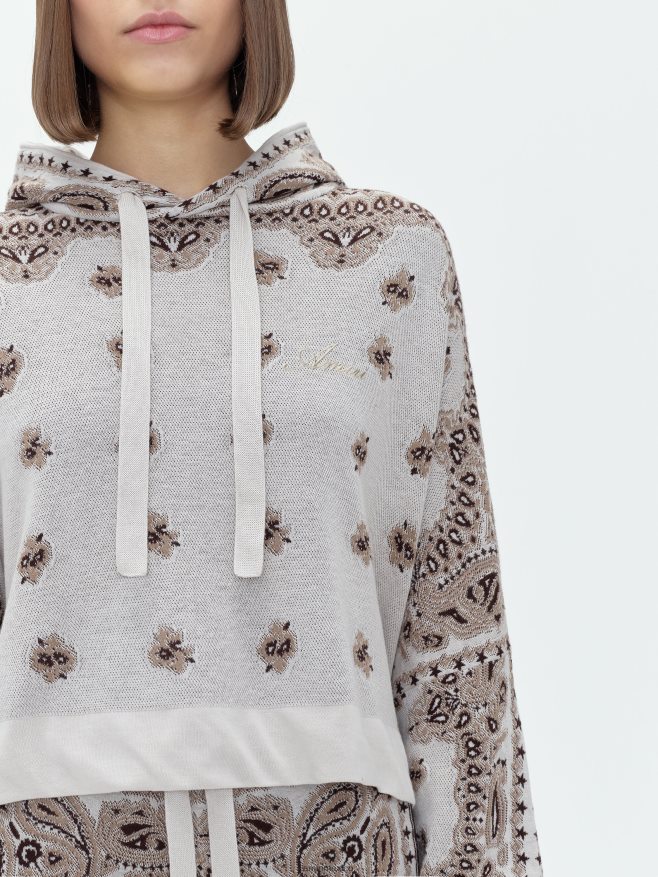 AMIRI mujer blanco pañuelo con capucha 6TLR20266