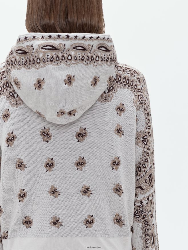 AMIRI mujer blanco pañuelo con capucha 6TLR20266