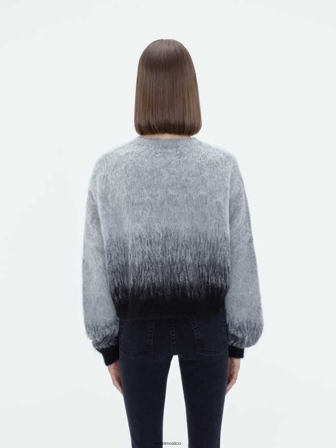 AMIRI mujer gris tripulación ombre escalonada de la marca 6TLR20259