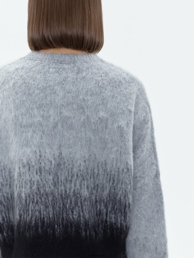 AMIRI mujer gris tripulación ombre escalonada de la marca 6TLR20259