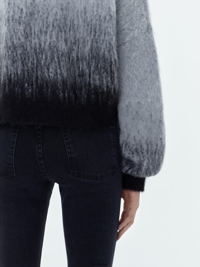 AMIRI mujer gris tripulación ombre escalonada de la marca 6TLR20259