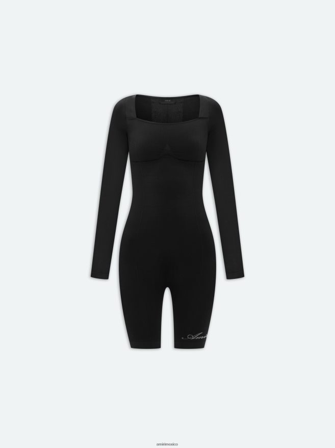 AMIRI mujer negro mono sin costuras 6TLR20269
