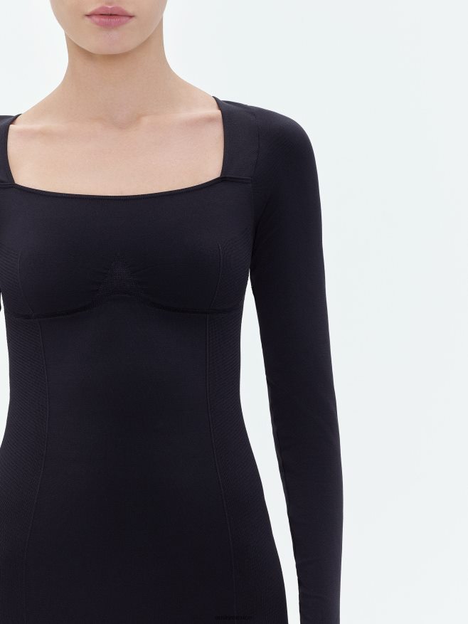 AMIRI mujer negro mono sin costuras 6TLR20269
