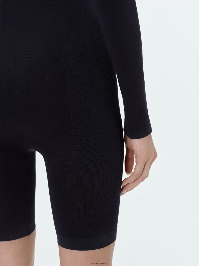 AMIRI mujer negro mono sin costuras 6TLR20269